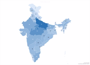State wise total district in india